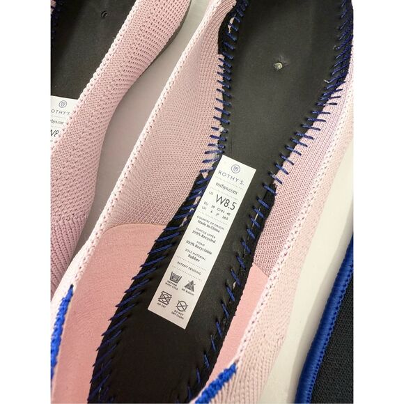 Rothy's The Point Petal Pink Flats 8.5 Pointed Toe Slip-On - Picture 8 of 8
